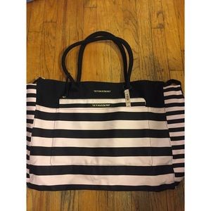 Victoria Secret Pink Stripe Bag
